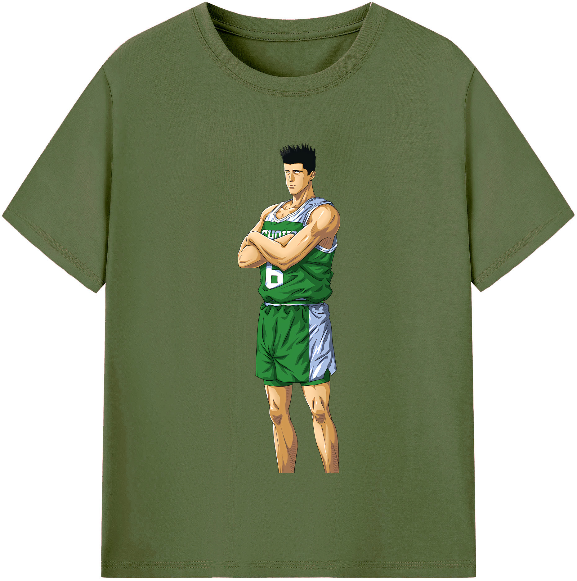SLAM DUNK／スラムダンク 綿100％半袖Tシャツ（フロントプリント）